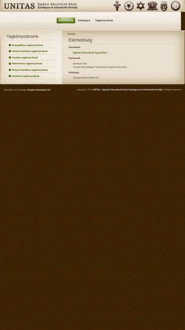 Screenshot of unitas.hu