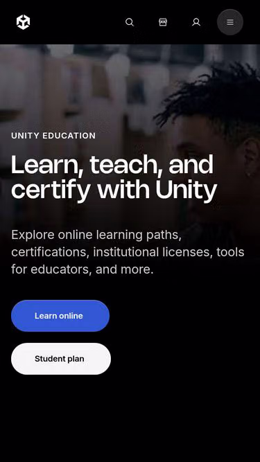 Screenshot of unity.education