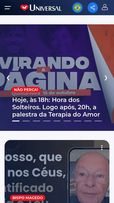 Screenshot of universal.org