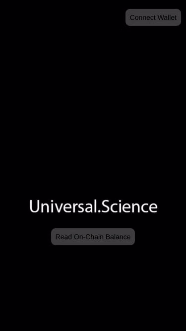 Screenshot of universal.science