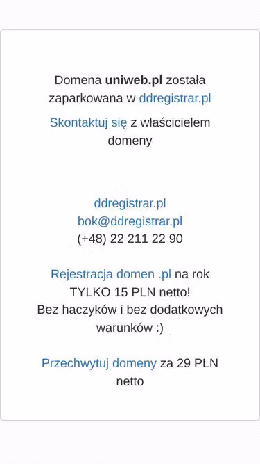 Screenshot of uniweb.pl
