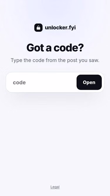 Screenshot of unlocker.fyi
