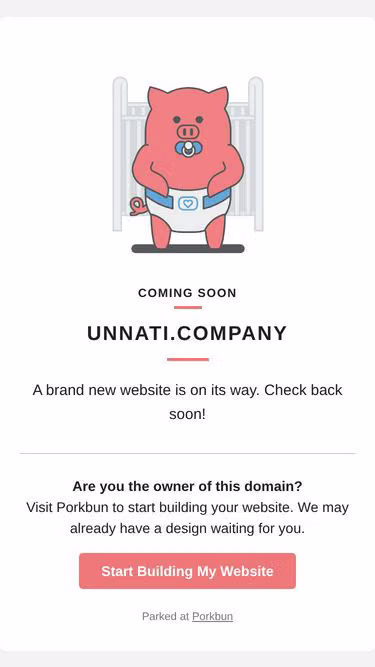 Screenshot of unnati.company