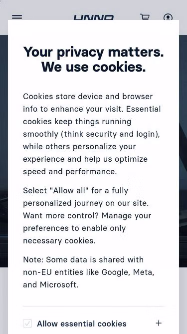 Screenshot of unno.com