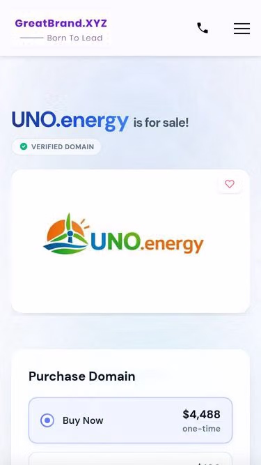 Screenshot of uno.energy