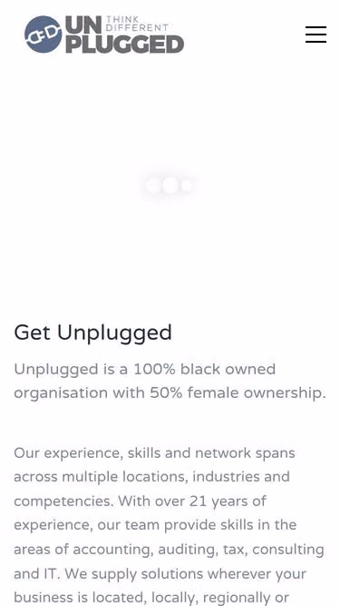 Screenshot of unplugged.org.za