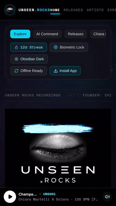 Screenshot of unseen.rocks