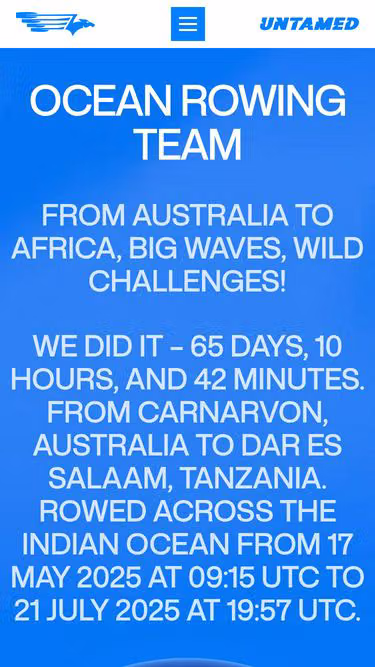 Screenshot of untamed.team