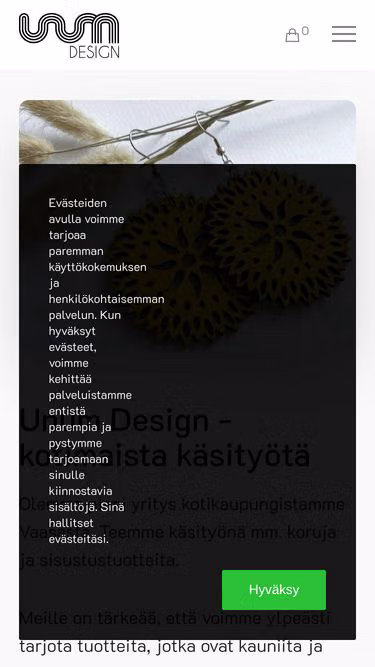 Screenshot of unum.fi