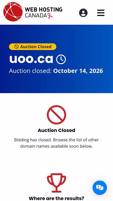 Screenshot of uoo.ca