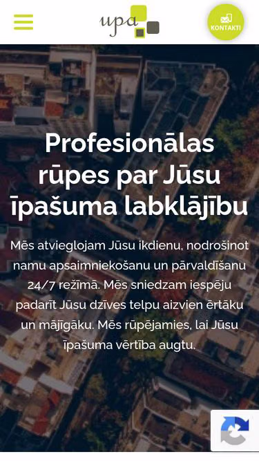 Screenshot of upa.lv