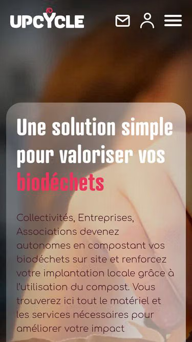 Screenshot of upcycle.org