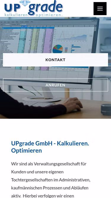 Screenshot of upgrade.gmbh
