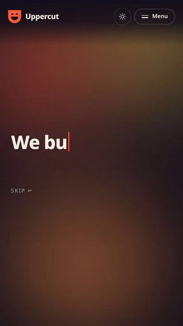 Screenshot of uppercut.agency