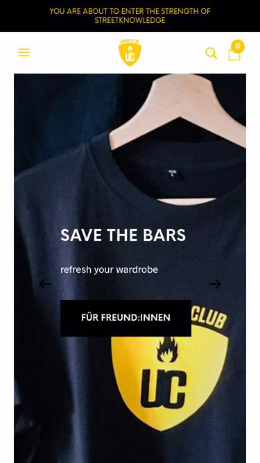 Screenshot of uppercut.de