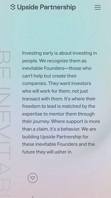 Screenshot of upside.vc