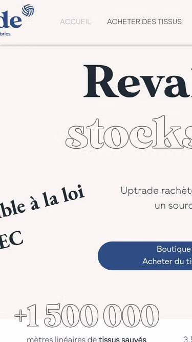 Screenshot of uptrade.fr