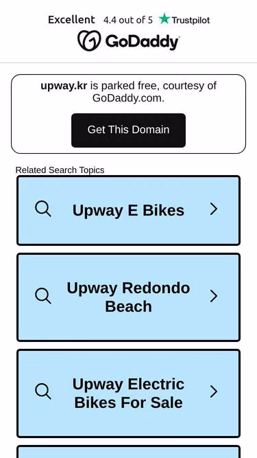 Screenshot of upway.kr