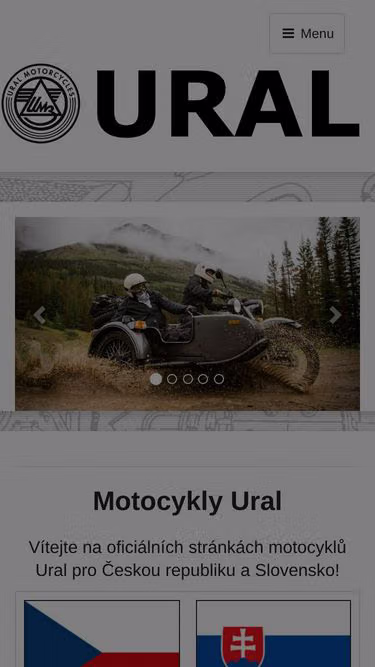 Screenshot of ural.cz