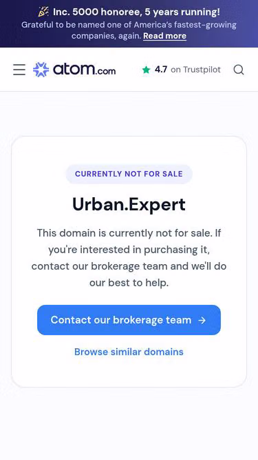 Screenshot of urban.expert