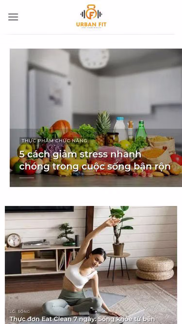 Screenshot of urbanfit.vn