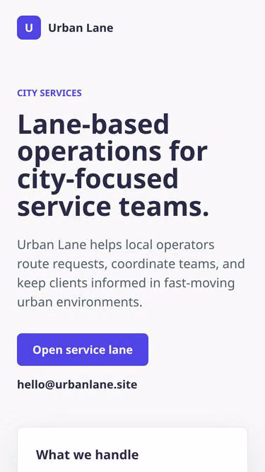 Screenshot of urbanlane.site