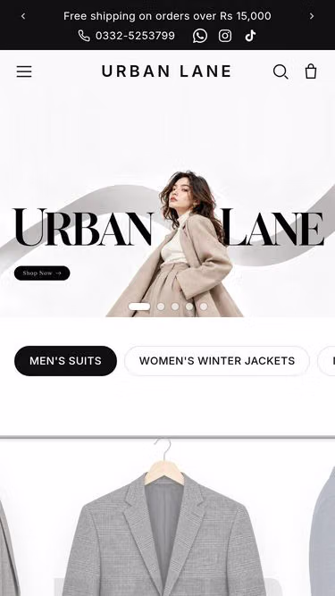 Screenshot of urbanlane.uk