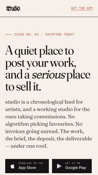 Screenshot of use.studio