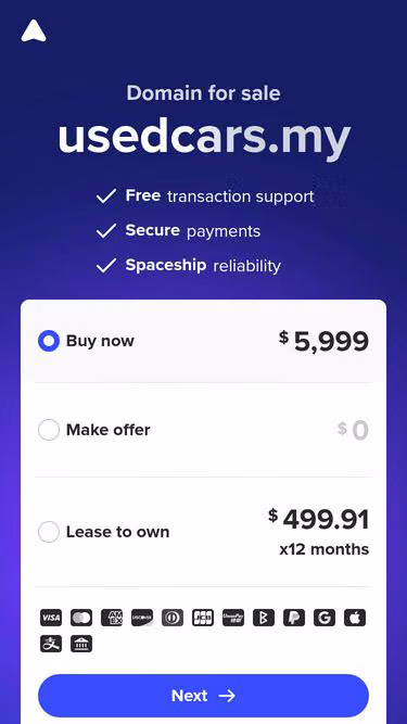 Screenshot of usedcars.my