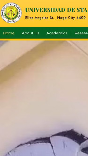 Screenshot of usi.edu.ph