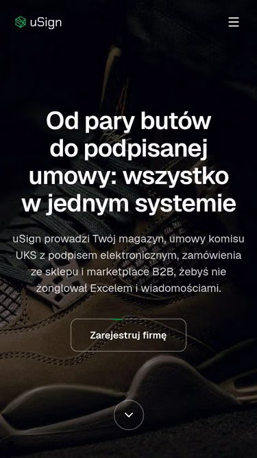 Screenshot of usign.app
