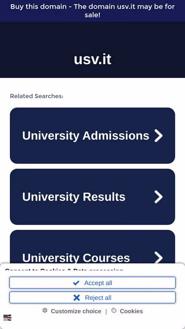 Screenshot of usv.it