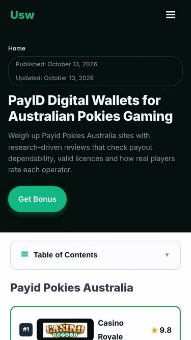 Screenshot of usw.care