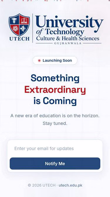 Screenshot of utech.edu.pk
