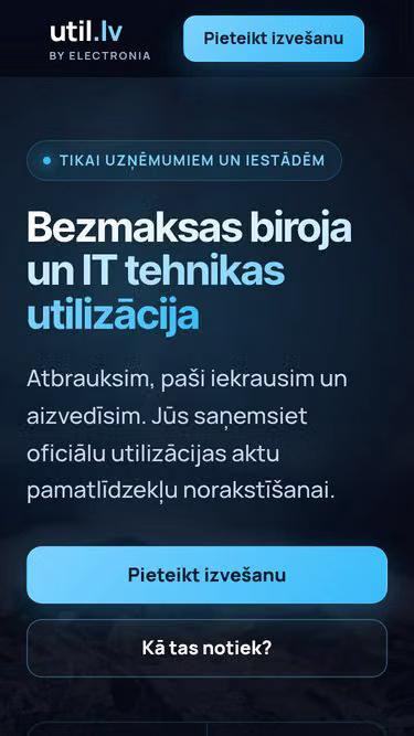 Screenshot of util.lv