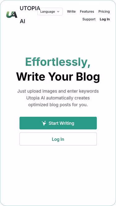 Screenshot of utopia.ai.kr