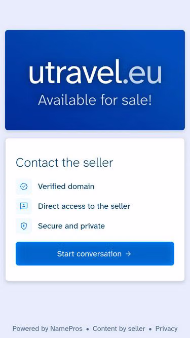 Screenshot of utravel.eu