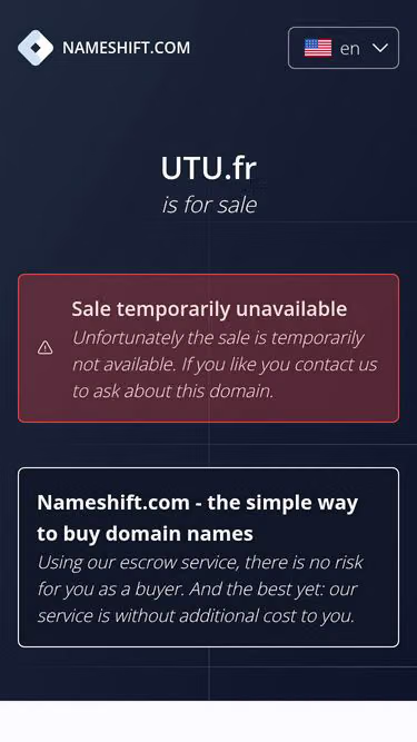 Screenshot of utu.fr
