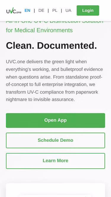 Screenshot of uvc.one