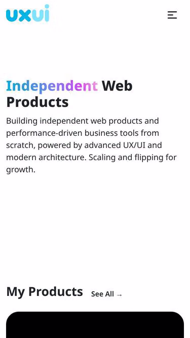 Screenshot of uxui.media