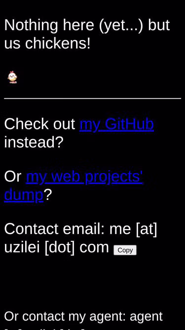 Screenshot of uzi.ink