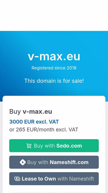 Screenshot of v-max.eu