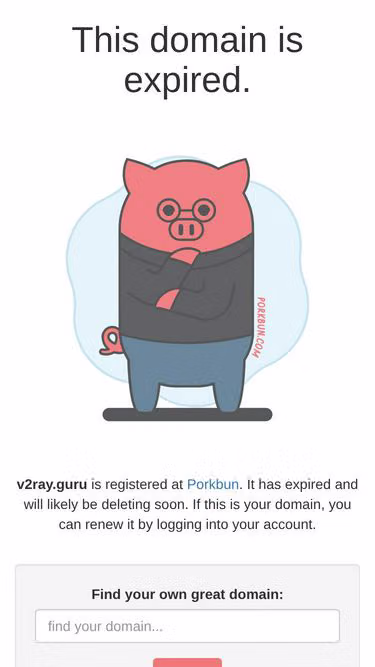 Screenshot of v2ray.guru