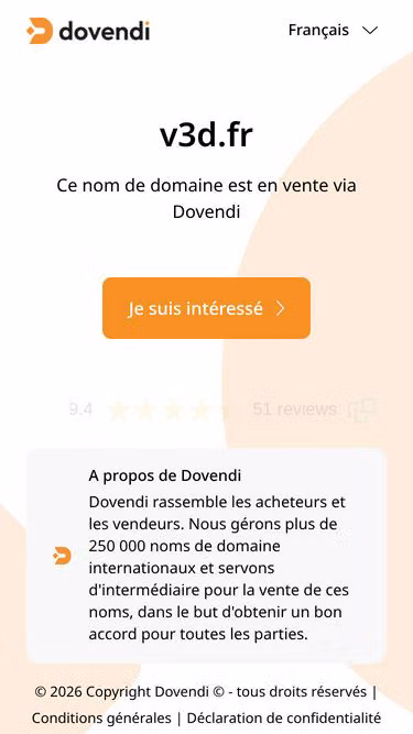 Screenshot of v3d.fr