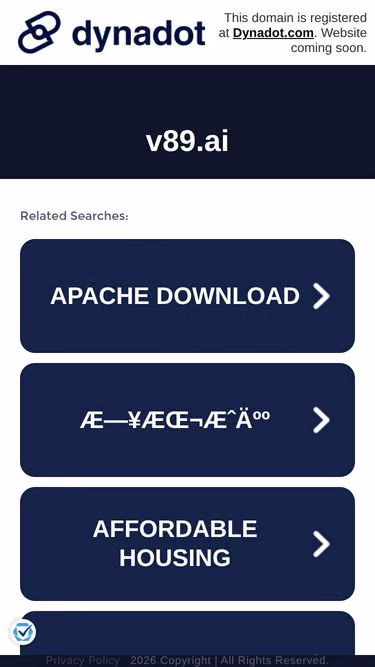 Screenshot of v89.ai