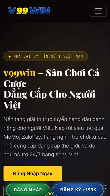 Screenshot of v99win.one