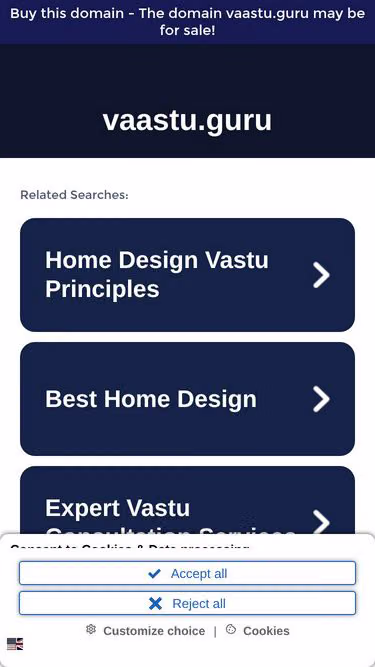 Screenshot of vaastu.guru