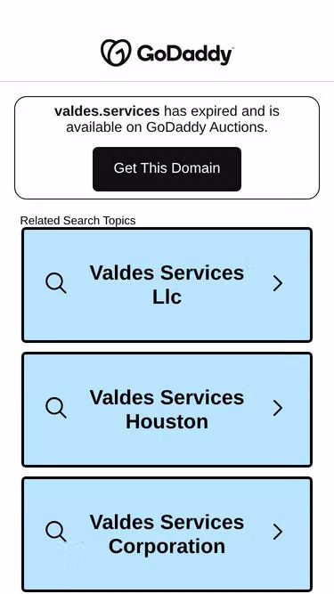 Screenshot of valdes.services