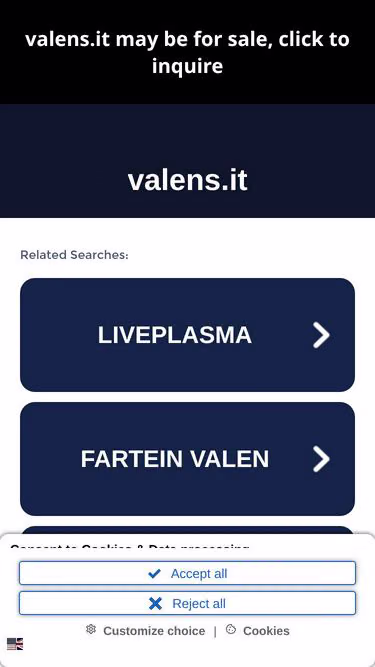Screenshot of valens.it