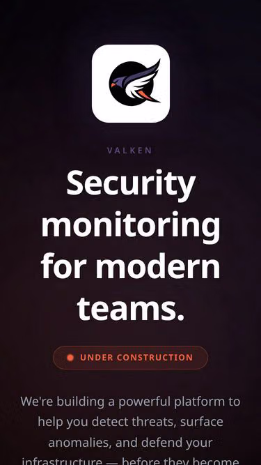 Screenshot of valken.io